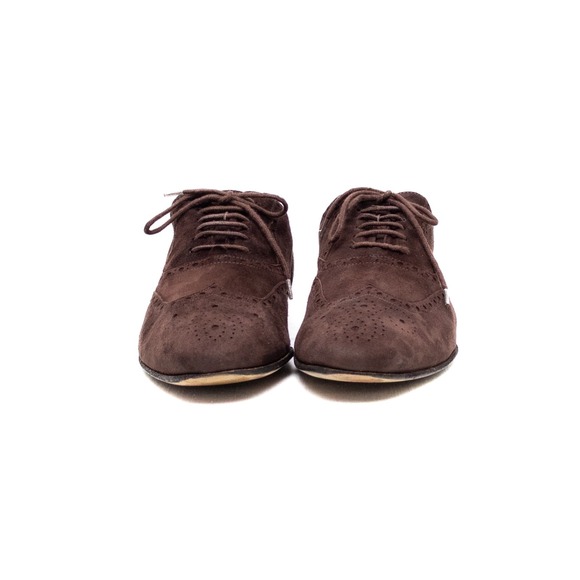 Gucci Men\'s Brown Suede Wingtip Oxford Brogue‎  Shoes – Size 42 E/US 9 main image 13